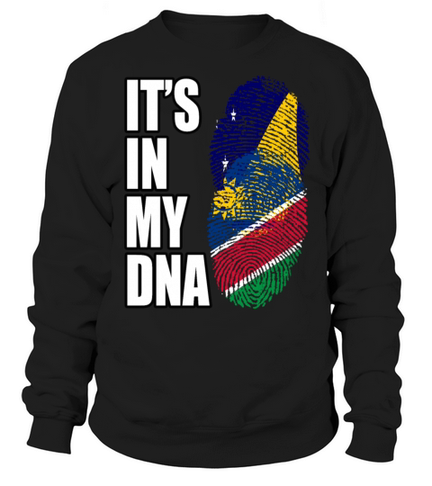 Tokelauan And Namibian Mix Heritage DNA Flag Sweatshirt Unisex