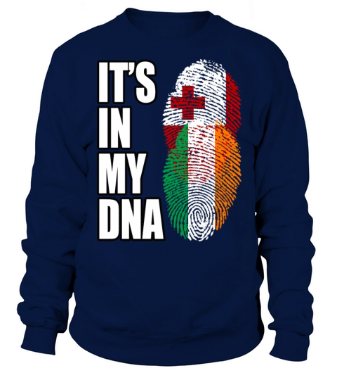 Tongan And Irish Mix Heritage DNA Flag Sweatshirt Unisex