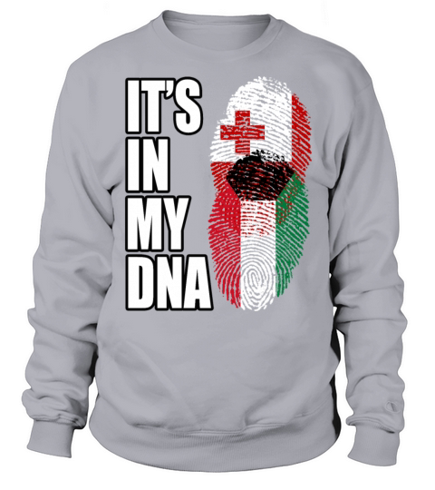 Tongan And Kuwaiti Mix Heritage DNA Flag Sweatshirt Unisex