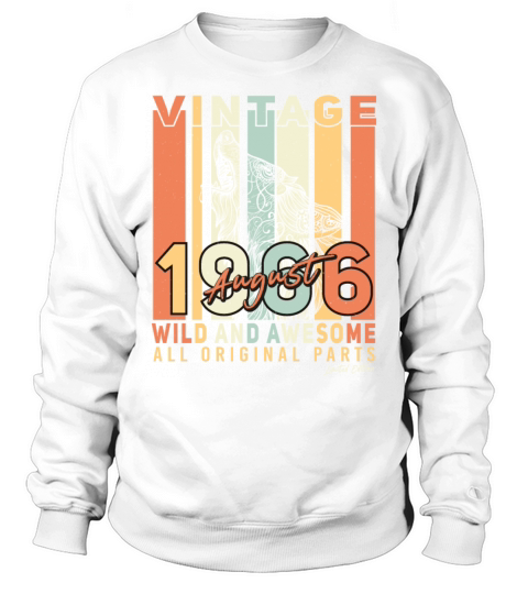 Vintage 1966 August Sweatshirt Unisex