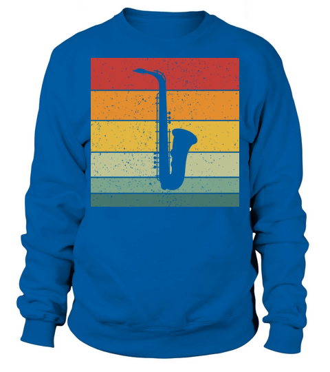 Vintage Retro Saxophone Vintage Music Sweatshirt Unisex