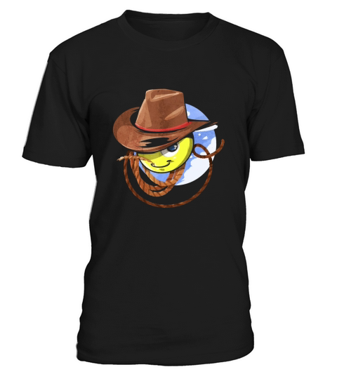 Cowboy Rodeo Yeehaw Emoji Cartoon Funny T-shirt T-Shirt Unisex