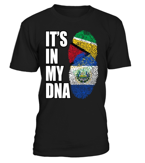 Guyanese And Salvadoran Mix Heritage DNA Flag T-Shirt Unisex