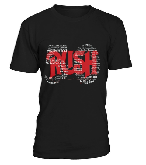 Top 50 songs of Rush band T-Shirt Unisex