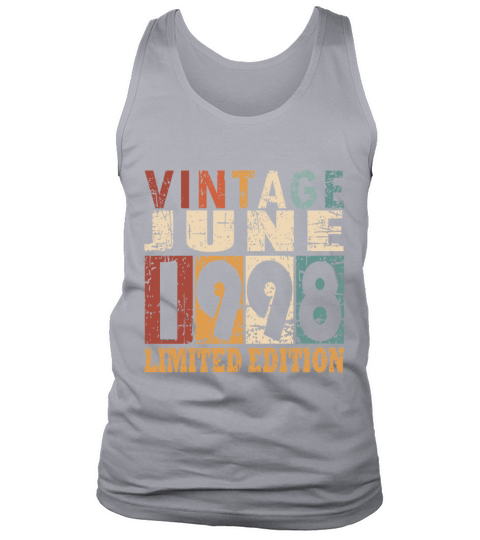 1998 vintage born in June gift Tank Top Unisex