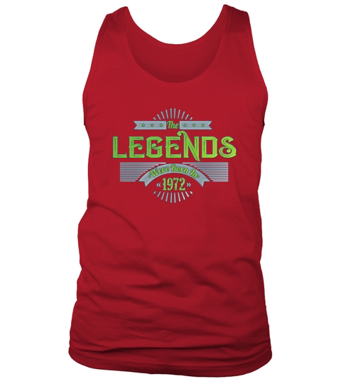 50th Birthday Born Vintage 1972 Tank Top Unisex