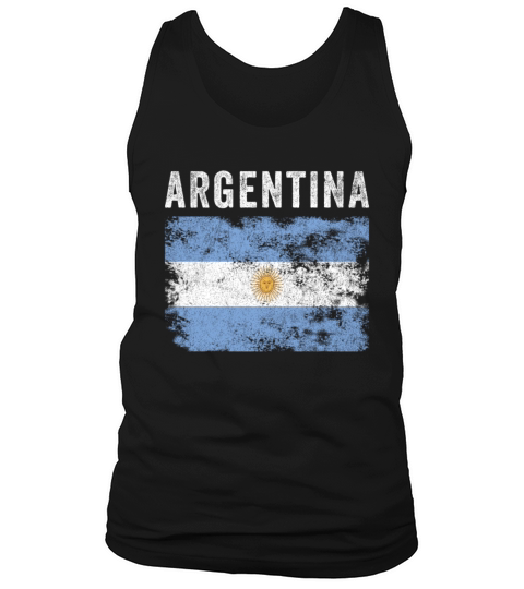 Argentina Flag Distressed Argentine Flag Tank Top Unisex
