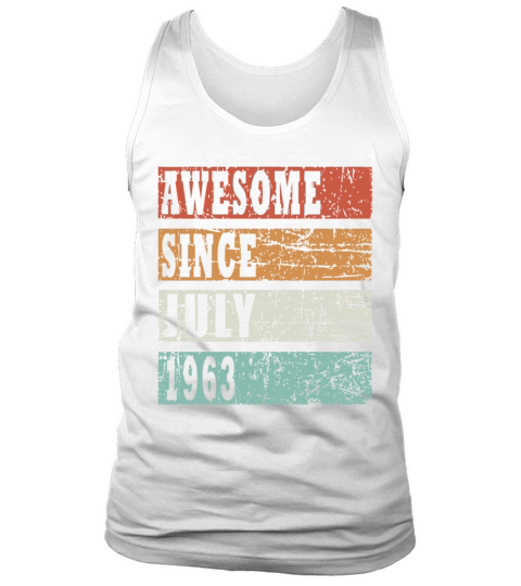 Birth Month July 1963 Vintage Tank Top Unisex