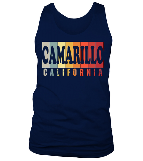 Camarillo California CA Retro 70s 80s 90s Vintage Tank Top Unisex