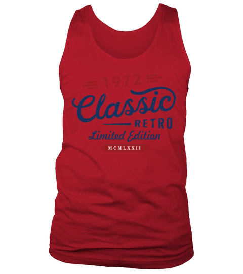 Classic Retro 1972 Limited Edition Tank Top Unisex