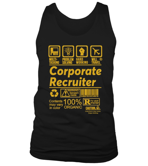 CORPORATE RECRUITER  SHIRT Tank Top Unisex