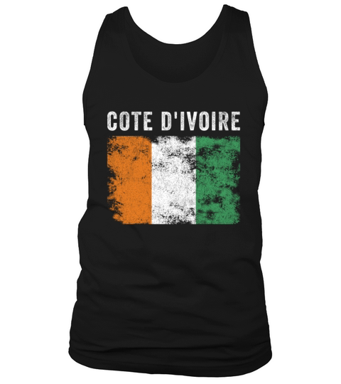 Cote dIvoire Flag Vintage Ivorian Flag Tank Top Unisex