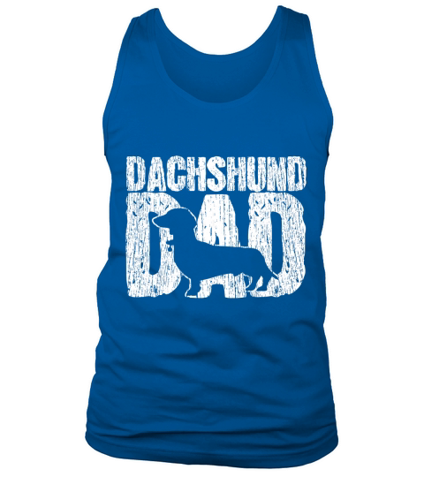 Dachshund Dad Wiener Father Fathers Day Vintage Gift T-Shirt Tank Top Unisex