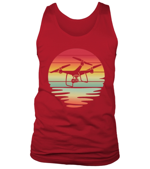 Drone Vintage Sunset Tank Top Unisex