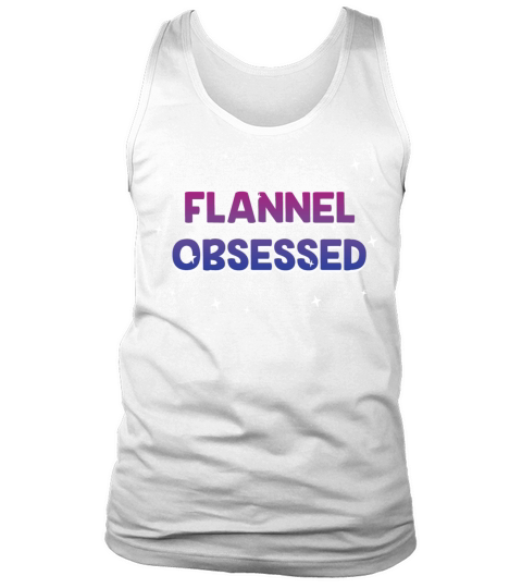 Flannel Obsessed Bisexual LGBTQ Bi Pride Outfit Tank Top Unisex