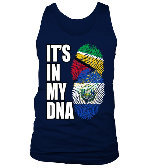 Guyanese And Salvadoran Mix Heritage DNA Flag Tank Top Unisex