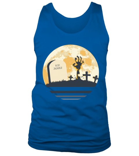 JAMES Grave Tombstone Halloween Zombie Spooky Tank Top Unisex