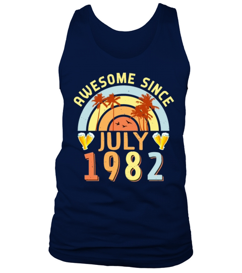 July 1982 40th Birthday Tank Top Unisex