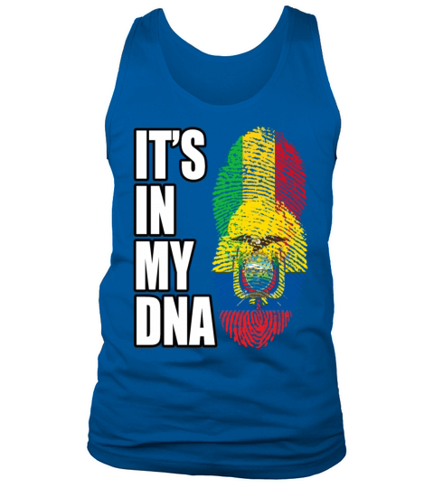 Malian And Ecuadorian Mix Heritage DNA Flag Tank Top Unisex
