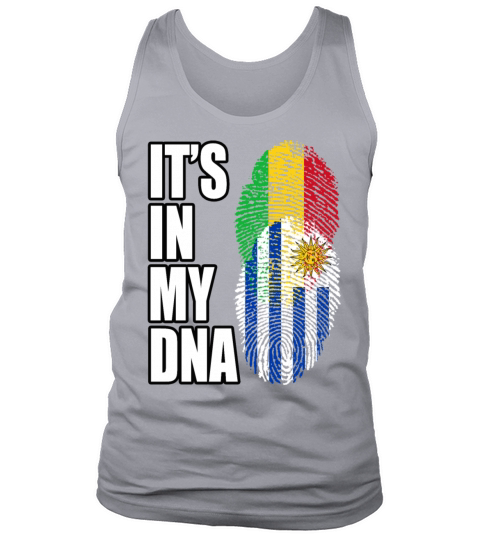 Malian And Uruguayan Mix Heritage DNA Flag Tank Top Unisex