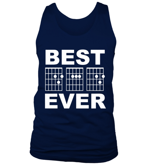 Mens Best Dad Ever Guitar Chords for Musician Father T-Shirt Tank Top Unisex