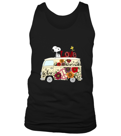 PEACE AND LOVE ARE ALL WE NEED VOLKSWAGEN BUS SNOOPY SHIRTS Tank Top Unisex