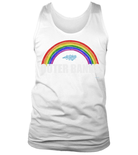 Rainbow Outer Banks OBX North Carolina USA Vintage Tank Top Unisex
