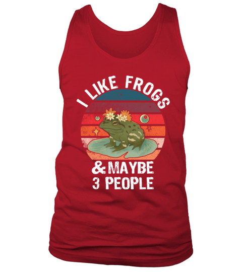 Sarcastic Frog Lover Retro Vintage Tank Top Unisex