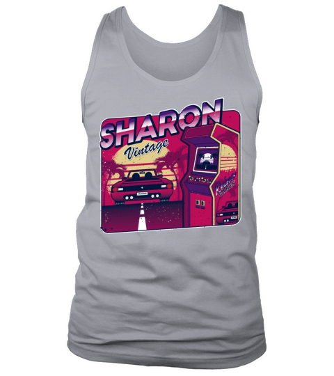 Sharon Funny Personalized Vintage Gamer 80s 90s Tank Top Unisex