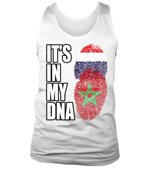 Thai And Moroccan Vintage Heritage DNA Flag Tank Top Unisex