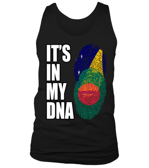 Tokelauan And Bangladeshi Mix Heritage DNA Flag Tank Top Unisex