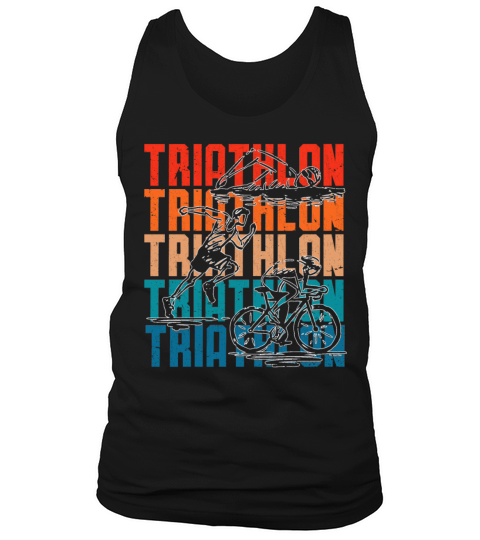 Triathlon Swim Bike Run Sportman Fitness Tank Top Unisex