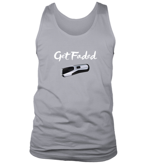 Vintage Barbers Get Faded Script Tail Distressed Tank Top Unisex