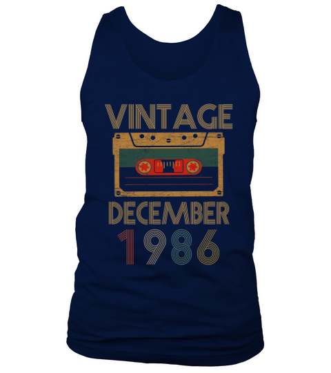 Vintage december 1986 Tank Top Unisex