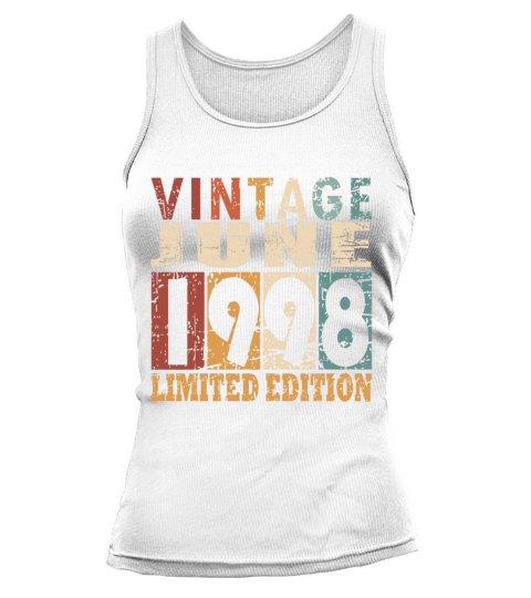 1998 vintage born in June gift Tank top Woman