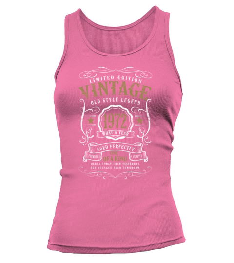 50th Birthday Old Style Legend Vintage 1972 Tank top Woman