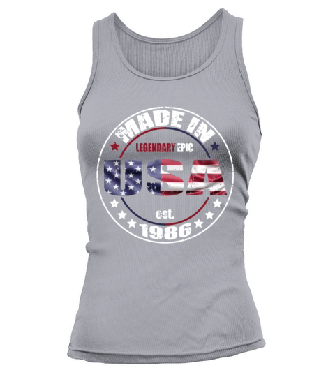 Birthday Saying Born USA 1986 Tank top Woman