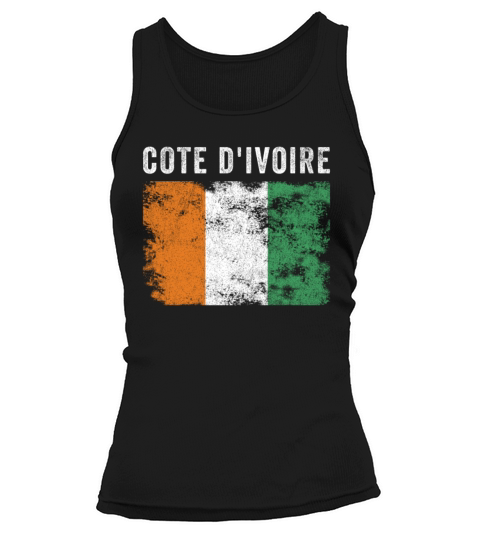 Cote dIvoire Flag Vintage Ivorian Flag Tank top Woman