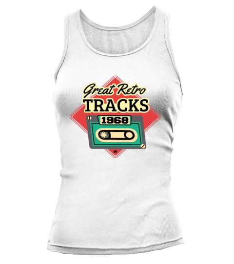 Great Retro Tracks 1968 Cassette Vintage Birthday Tank top Woman