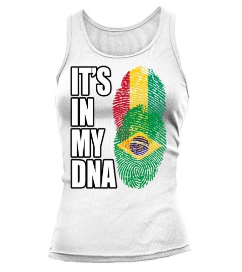 Guinean And Brazilian Mix Heritage DNA Flag Tank top Woman