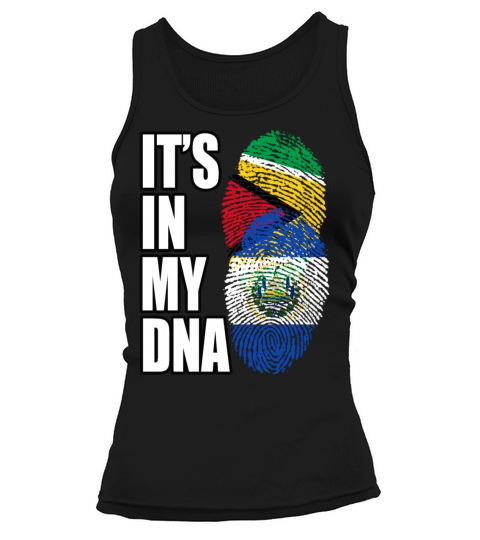 Guyanese And Salvadoran Mix Heritage DNA Flag Tank top Woman