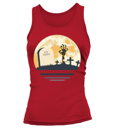 JAMES Grave Tombstone Halloween Zombie Spooky Tank top Woman