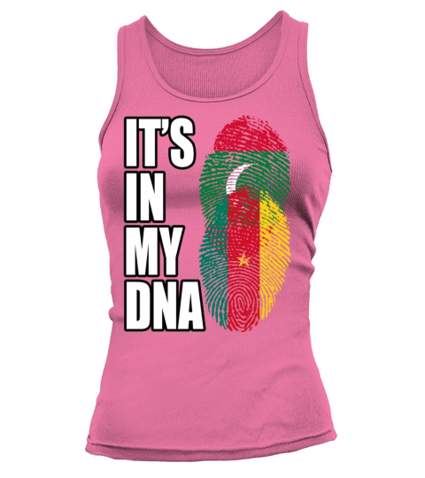 Maldivian And Cameroonian Mix Heritage DNA Flag Tank top Woman