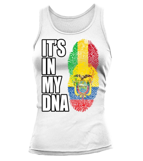 Malian And Ecuadorian Mix Heritage DNA Flag Tank top Woman