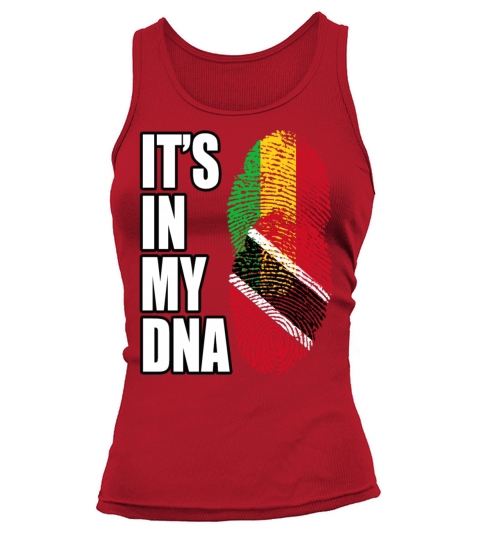 Malian And Trinidad Tobago Mix Heritage DNA Flag Tank top Woman