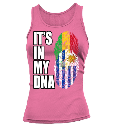 Malian And Uruguayan Mix Heritage DNA Flag Tank top Woman