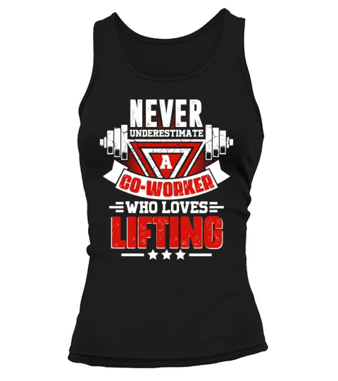 Never Underestimate Co-worker Gym Workout Fitness Tank top Woman
