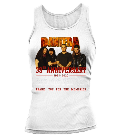 Pantera 39th anniversary 1981 2020 signatures thank for memories shirt Tank top Woman
