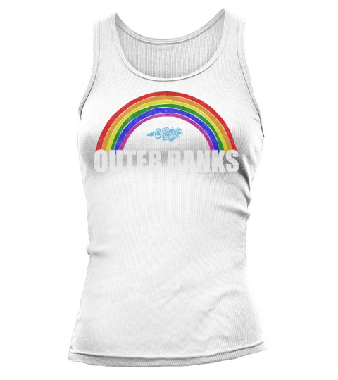 Rainbow Outer Banks OBX North Carolina USA Vintage Tank top Woman
