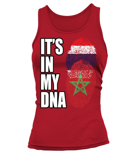 Thai And Moroccan Vintage Heritage DNA Flag Tank top Woman